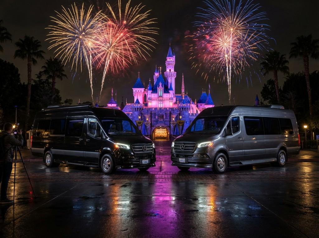 Luxury Mercedes Sprinter at Disneyland