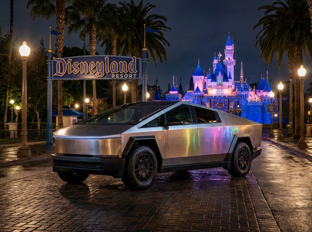 Tesla Cybertruck at Disneyland